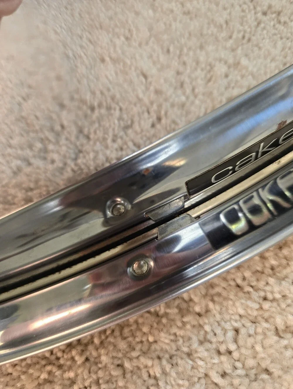 Vintage Lincoln Beautyware Cake Carrier Mid Century Chrome Cake Saver